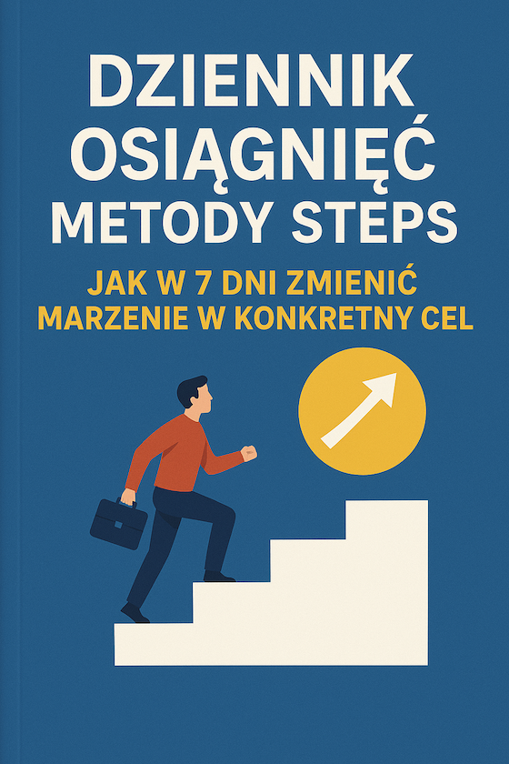Okładka Przewodnika Dziennik Osiągnięć Metody Steps